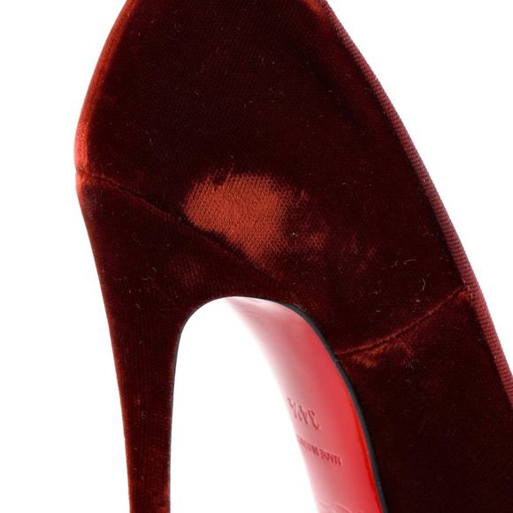 Christian Louboutin Women's So Kate Pumps Velvet 120 Red - Picture 6 of 6